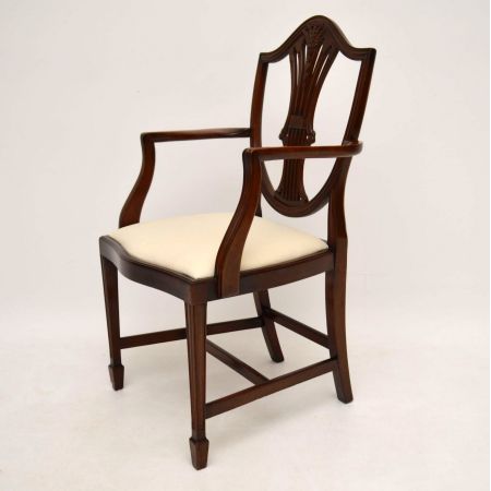 Set von acht Georgean Style Mahagoni Esszimmerstühle