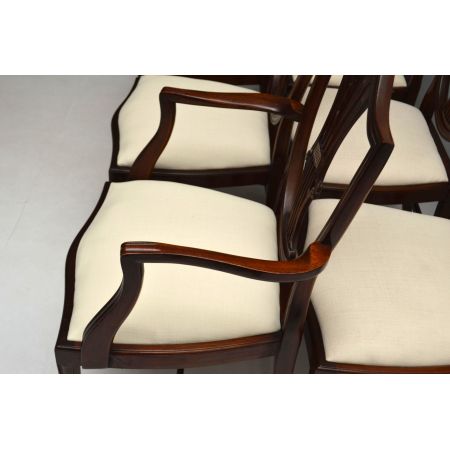 Set von acht Georgean Style Mahagoni Esszimmerstühle