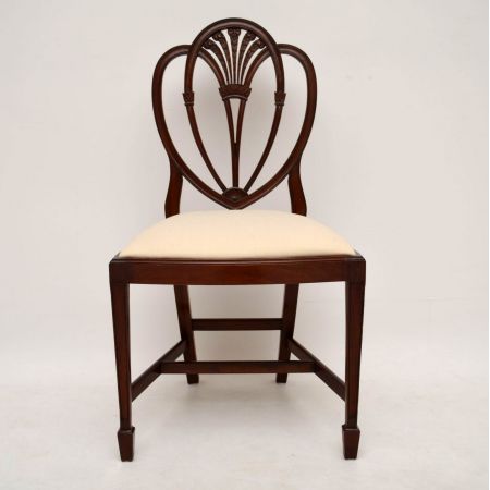 Antik-Set von 8 antiken Mahagoni-Esszimmerstühlen