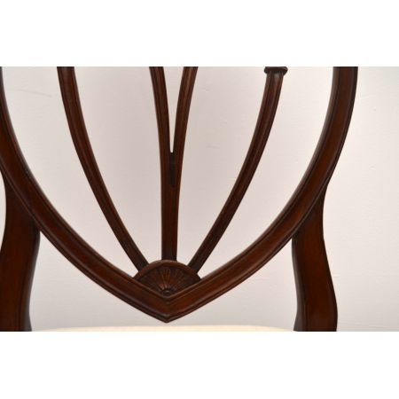 Antik-Set von 8 antiken Mahagoni-Esszimmerstühlen