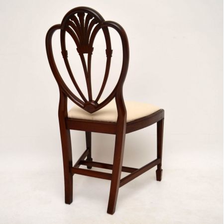 Antik-Set von 8 antiken Mahagoni-Esszimmerstühlen