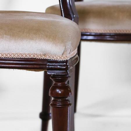 Viktorianische Stühle aus Mahagoni 4er Set