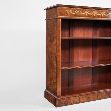 Sheraton Style Low Open Bookcase