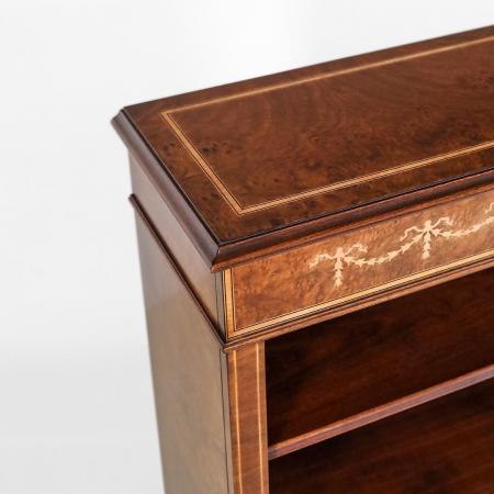 Sheraton Style Low Open Bookcase