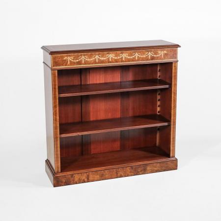 Sheraton Style Low Open Bookcase