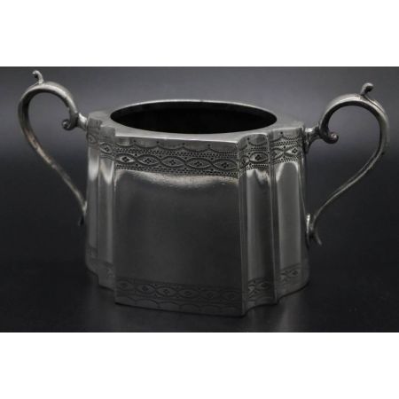 Silber Plated Behälter/ Kannen 2er Set