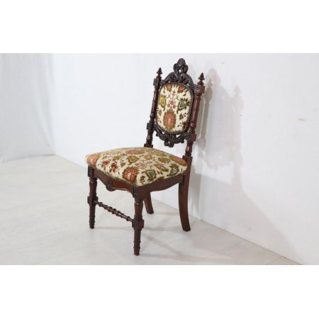 Single Chair im viktorianischen Stil, in Mahagoni