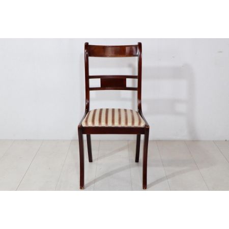 Englischer Single Chair im Regency Style, in Mahagoni, mit eleganten Sabre Legs - sofort lieferbar