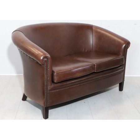 Original englisches Chesterfield Sofa "Manor Club" 2-Sitzer Sofort Lieferbar