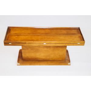 Military Campaign "Glasgow" Tisch, Sofatisch aus Massivholz