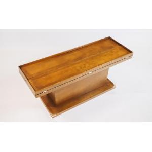 Military Campaign "Glasgow" Tisch, Sofatisch aus Massivholz