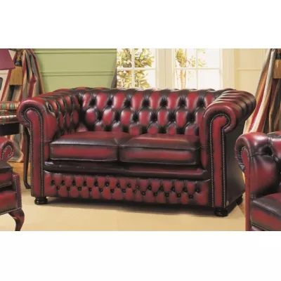 "Nathan" Chesterfield Sofa 2-Sitzer