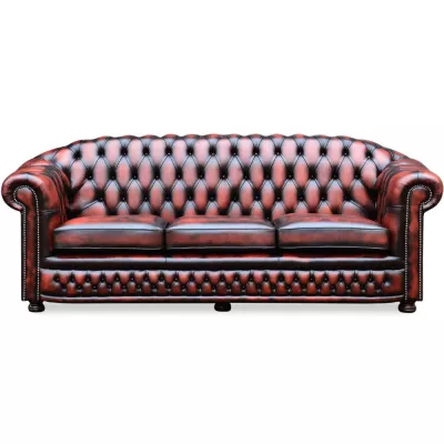 "Worcester" 3-Sitzer Original englisches Chesterfield Sofa