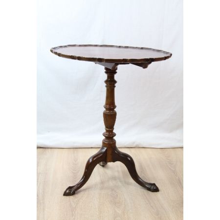 Antiker Massivholz Mahagoni Weintisch/ Beistelltisch