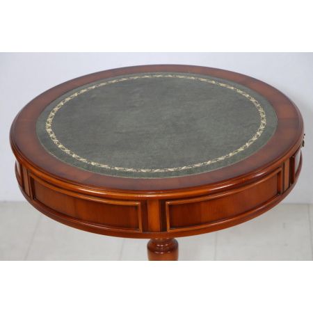 Stilvoller Heldense Drum Table Beistelltisch, Eibe - sofort lieferbar