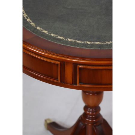 Stilvoller Heldense Drum Table Beistelltisch, Eibe - sofort lieferbar