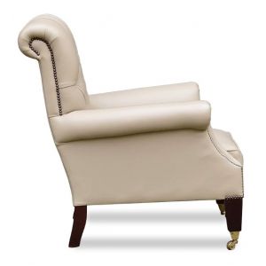 Chesterfield Ledersessel, englischer "Study Chair"