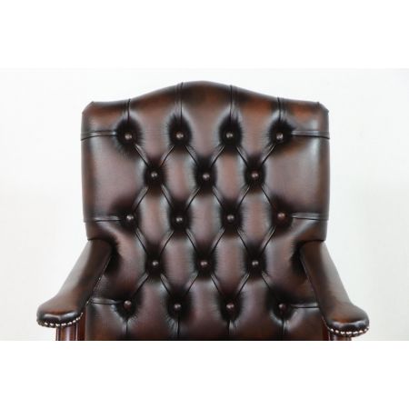 Chesterfield Bürostuhl "Gainsborough" in Birch Antique Tan