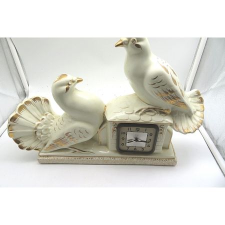 Tauben Uhr Keramik