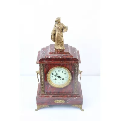 Uhr mit Figur marble France