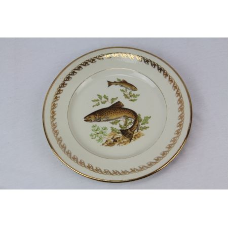 Tellerset Fisch  komplett Antik france