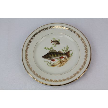 Tellerset Fisch  komplett Antik france