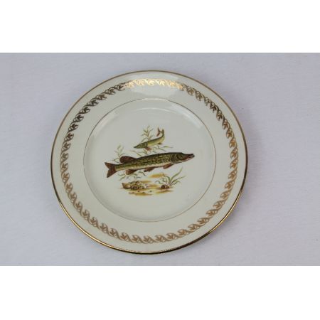 Tellerset Fisch  komplett Antik france