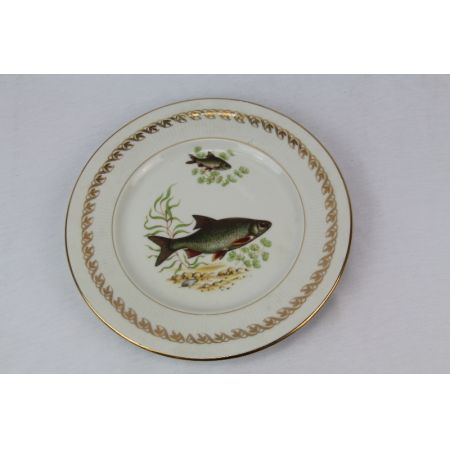 Tellerset Fisch  komplett Antik france