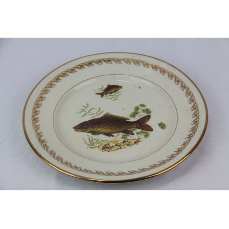 Tellerset Fisch  komplett Antik france