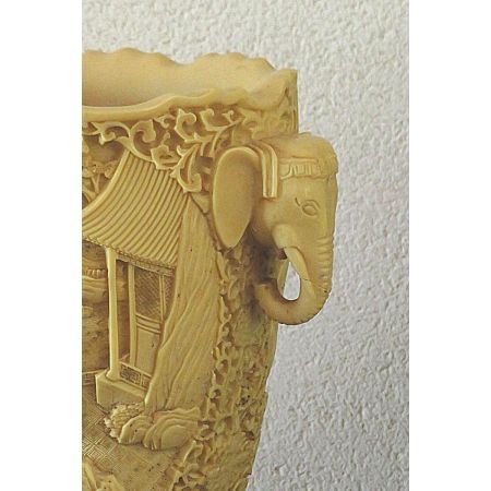 Vase Elfenbein Imitat  Vintage