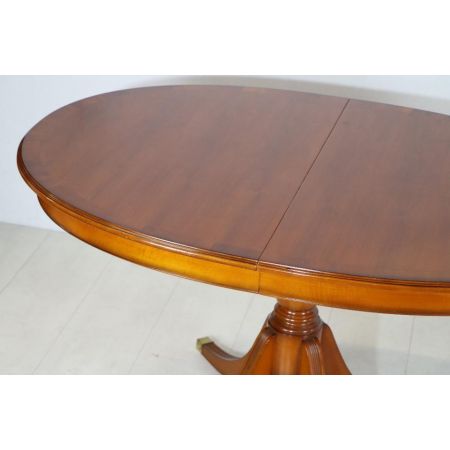 Vergrößerbarer englischer D-End Table, Eibe - sofort lieferbar