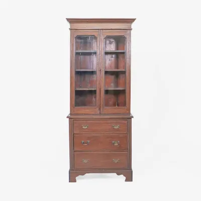 Landhaus Bücherschrank Eiche