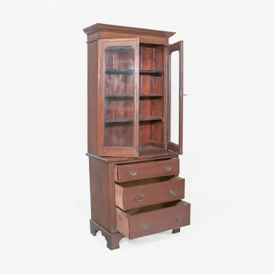 Landhaus Bücherschrank Eiche