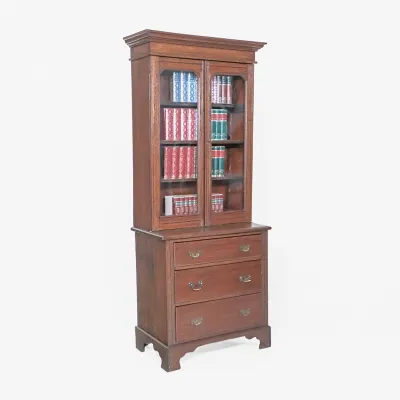Landhaus Bücherschrank Eiche