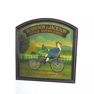 Vintage Pub Sign - Bicycle Motiv
