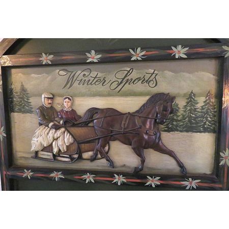 Vintage Pub Sign Winter Sports