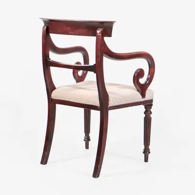 Victorian Style Mahagoni Esszimmerstühle – 8er Satz mit 2 Armlehnen