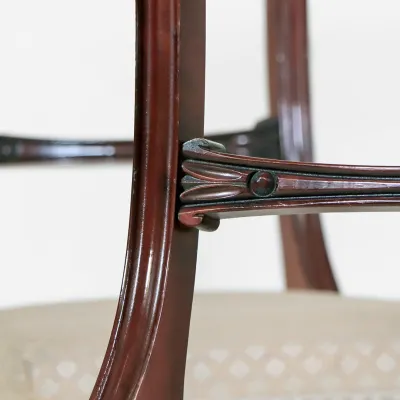 Victorian Style Mahagoni Esszimmerstühle – 8er Satz mit 2 Armlehnen