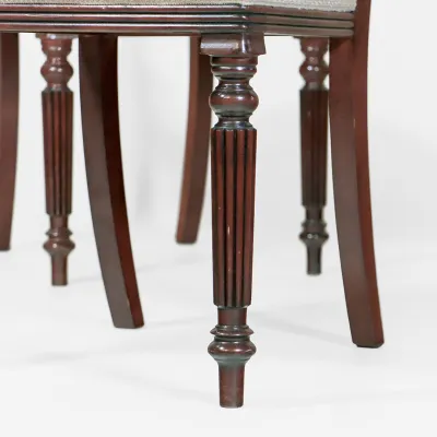 Victorian Style Mahagoni Esszimmerstühle – 8er Satz mit 2 Armlehnen