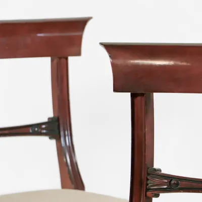 Victorian Style Mahagoni Esszimmerstühle – 8er Satz mit 2 Armlehnen