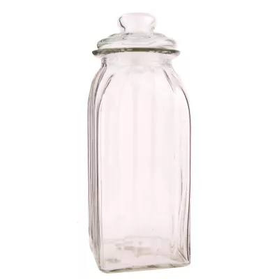 Clayre & Eef Vorratsglas mit Deckel Glas ca. 10,5 x 28,5 cm