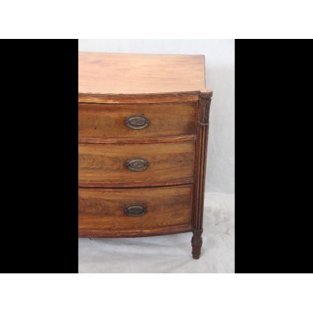   Bow Front Kommode england 1860 massiv Mahagoni