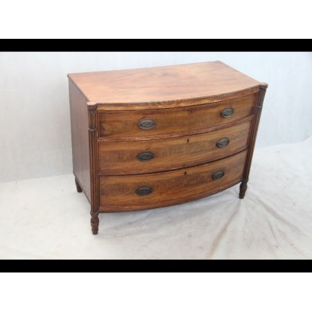   Bow Front Kommode england 1860 massiv Mahagoni