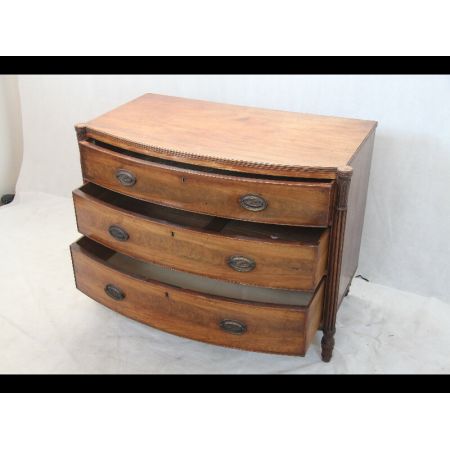   Bow Front Kommode england 1860 massiv Mahagoni