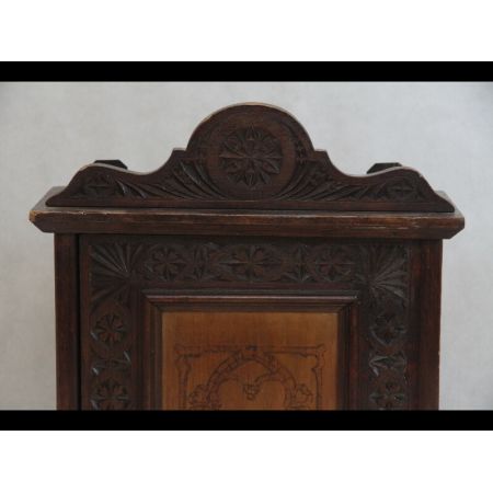 Mini Wandschrank antik massives Holz