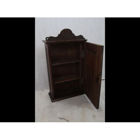 Mini Wandschrank antik massives Holz