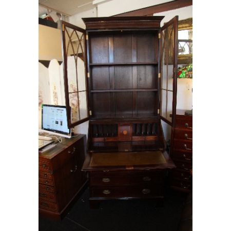 Antiker Victorianischer Aufsatzsekretär/ Bürobookcase  von 1860