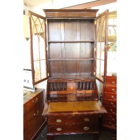 Antiker Victorianischer Aufsatzsekretär/ Bürobookcase  von 1860