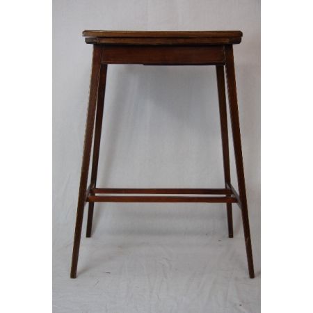 Antiker Spieltisch aus England, Edwardian mit Karten