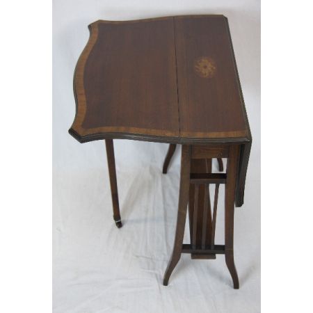 Original Edwardian Sutherland Table/ Beistelltisch aus massivem Mahagoni